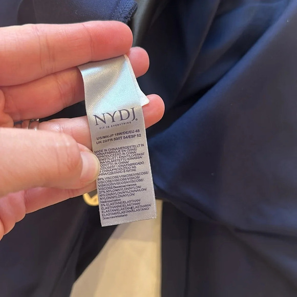 NYDJ not your daughters jeans Basic Legging Pants lift tuck navy size 18 18W NWT - Picture 6 of 7